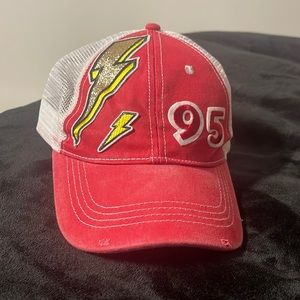 Handmade Lightning McQueen inspired hat!